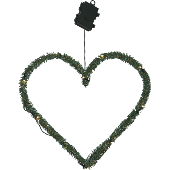 STAR TRADING Krans Line Heart Grön