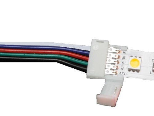 RGBW klämanslutning 5-pin 15 cm