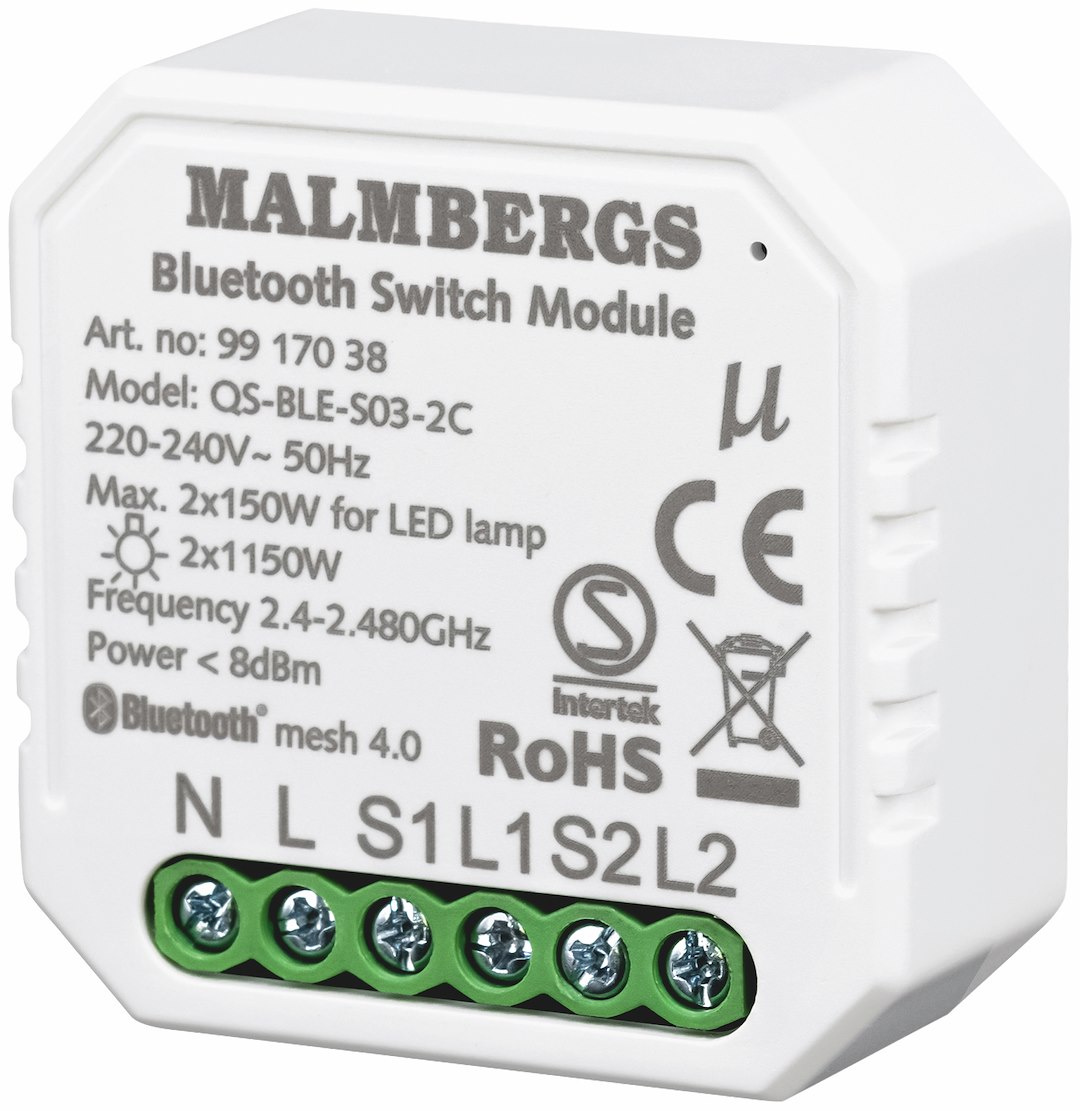 MALMBERGS Bluetooth Smart Modul On/Off 2-Kanal / Kron