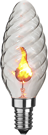 STAR TRADING Kron E14 Flicker-lampa