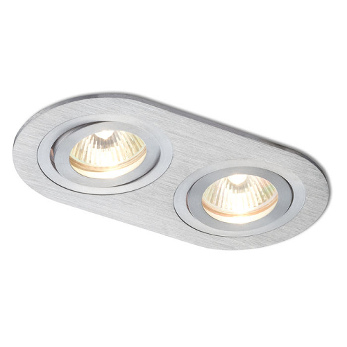 RENDL Bizz II 12V GU5,3 Borstad Aluminium
