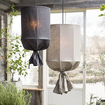 PR HOME Round Outdoor Lin Grå 40 cm