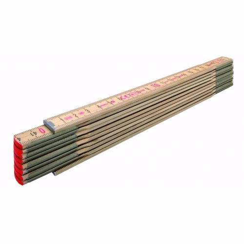 EAB Måttstock mm 2 meter trä