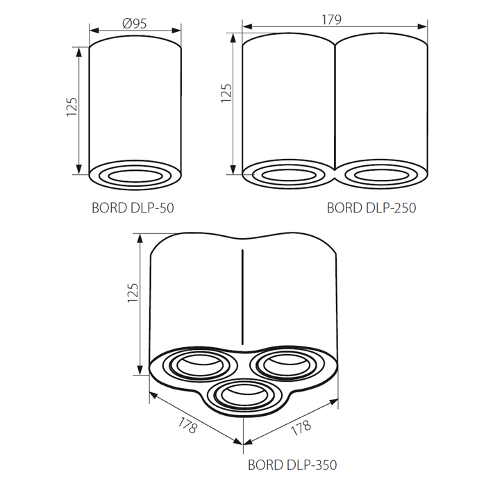 KANLUX Bord DLP-50-W - 2