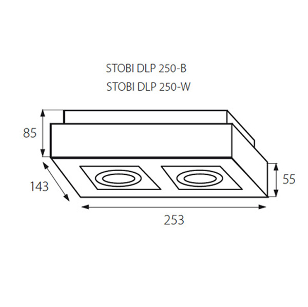KANLUX Stobi DLP 250-B - 2
