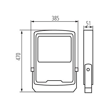 KANLUX strålkastare AGOR/A 240W 4000K