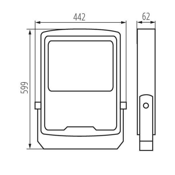 KANLUX strålkastare AGOR/A 300W 4000K - 2