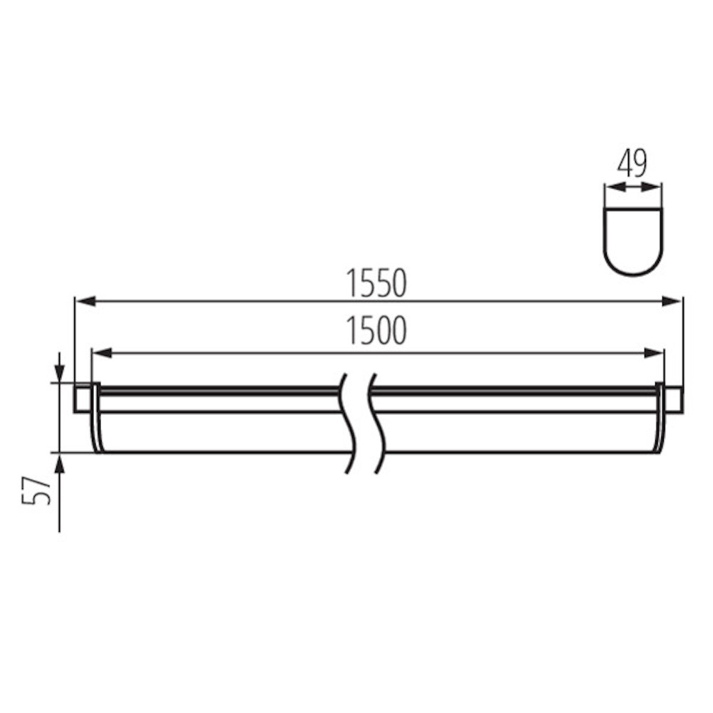 KANLUX Industriarmatur NOME LED 48W IP65 4000K - 2