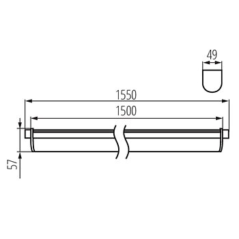 KANLUX Industriarmatur NOME LED 48W IP65 4000K