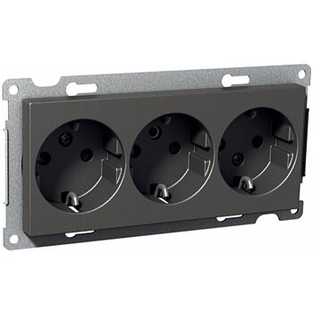 SCHNEIDER ELECTRIC Exxact 3-vägsuttag Jordat