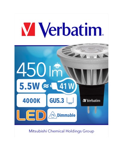 Verbatim MR16 5,5W (41W) 4000K Dim - 4
