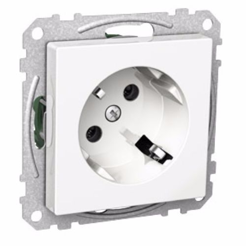 SCHNEIDER ELECTRIC Exxact 1-vägsuttag Jordat 45º