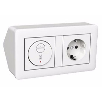 SCHNEIDER ELECTRIC Hörnbox med Timer & 1-vägsuttag
