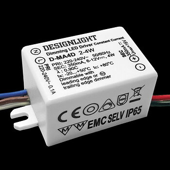 DESIGNLIGHT Drivdon D-MA4D 350 mA 2-4W IP65 Dimbar