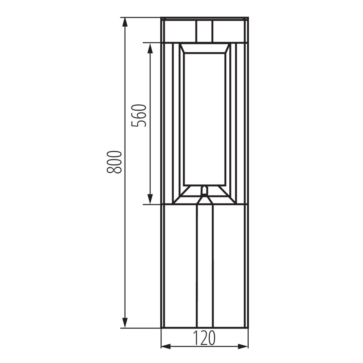 KANLUX PEVO Pollare 80 cm GX53 - 4