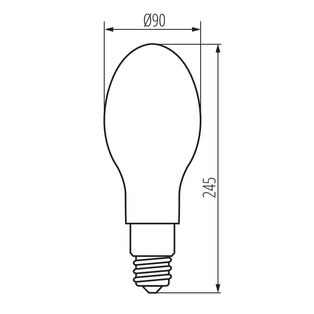 KANLUX LED E27 Opal 26W (227W) 4000K - 2