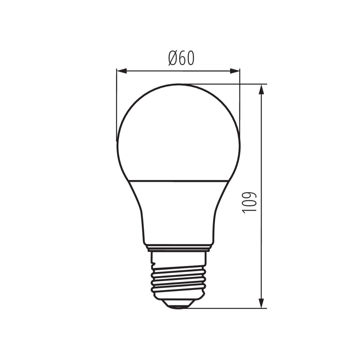 KANLUX LED E27 11W (100W) 6500K - 2