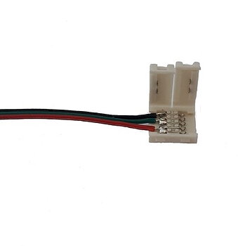 Justerbar vit Klämanslutning 3-pin 15 cm