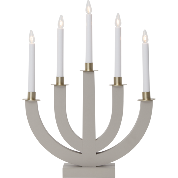 STAR TRADING Ljusstake Eli Beige