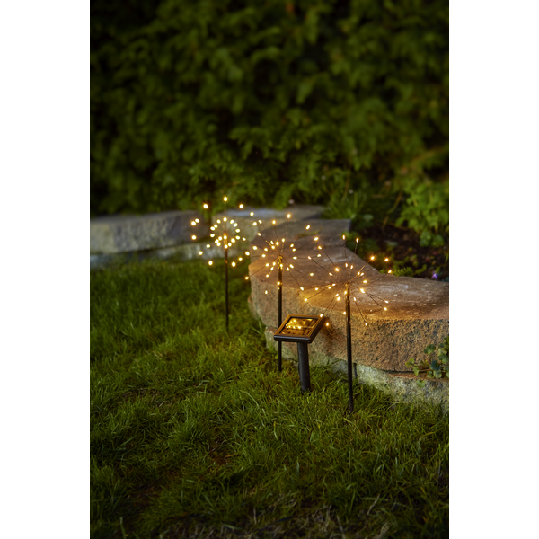 STAR TRADING Utomhusdekoration solcellsbelysning Firework 3x40 cm - 4