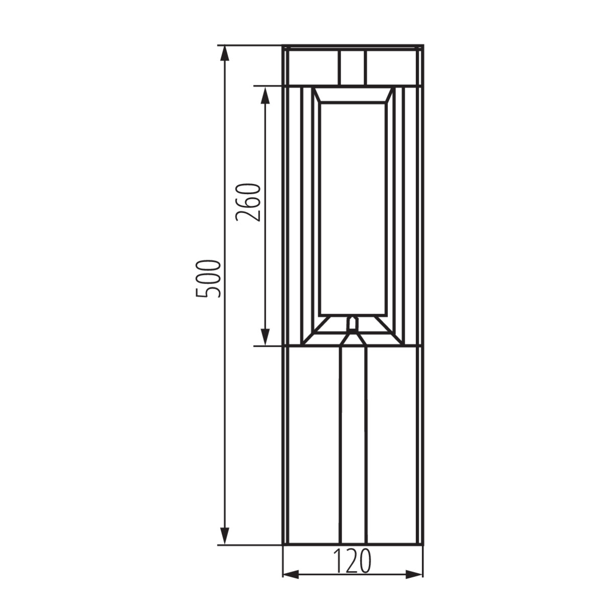 KANLUX PEVO Pollare 50 cm GX53 - 4