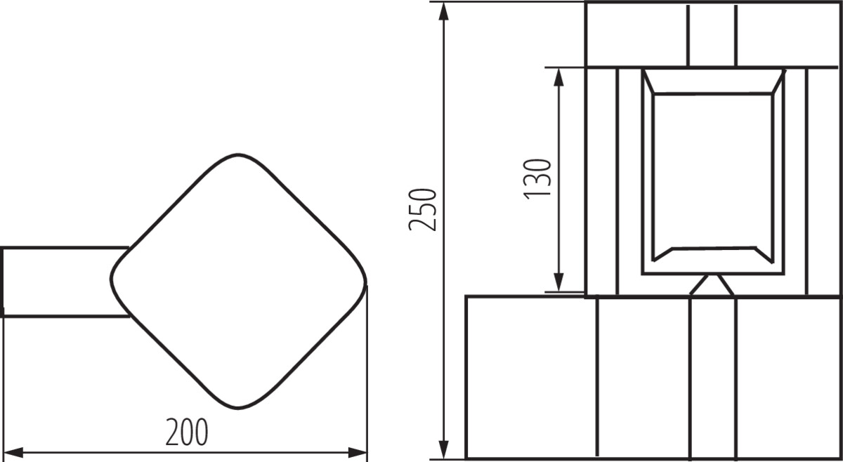 KANLUX PEVO Fasadarmatur 25 cm GX53 - 4