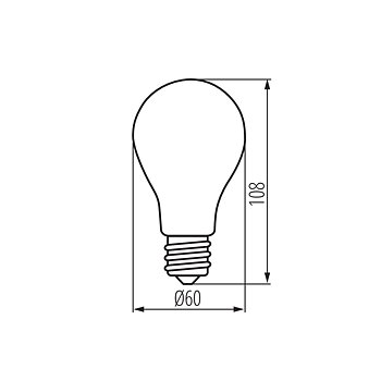 KANLUX XLED E27 Normal Klar 4W (62W) 2700K