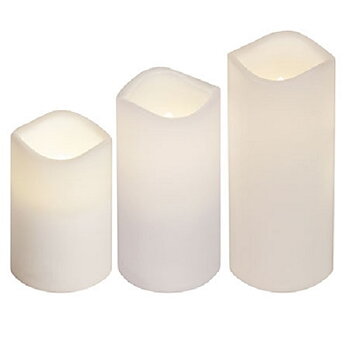 STAR TRADING LED Blockljus Paul IR Fjärrkontroll 3-pack