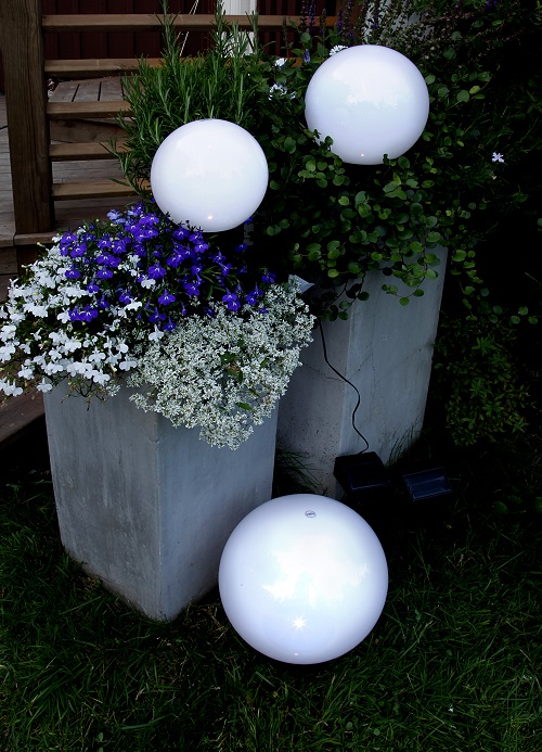 STAR TRADING Solcellsdekoration Globus Trädgårdsklot 15 cm - 5