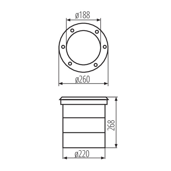 KANLUX TURRO LED Markarmatur 4000K - 3