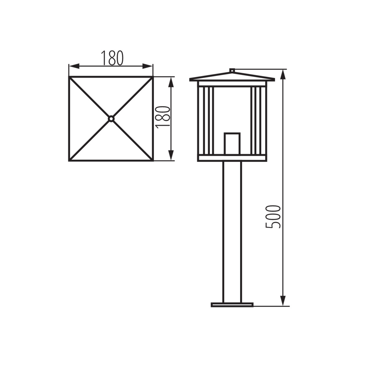 KANLUX SELTO Pollare  50 cm E27 - 3