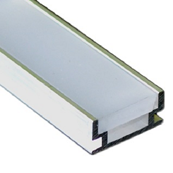 Alu profil golv, frost 19,2x8,5mm