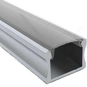 Aluminiumprofil bred 22,6x15,66mm 