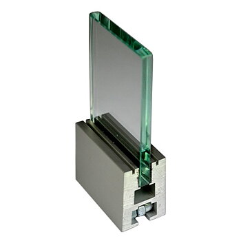 Aluminiumprofil för glasskiva 6 mm