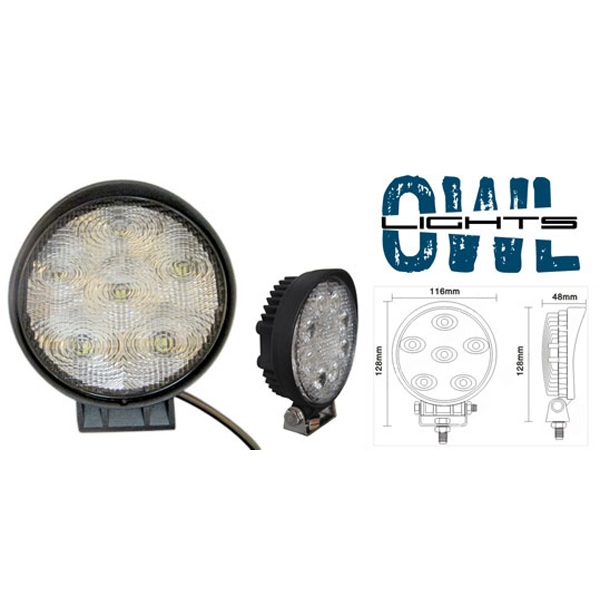 Arbetsstrålkastare 5500K 18W OWL-0118