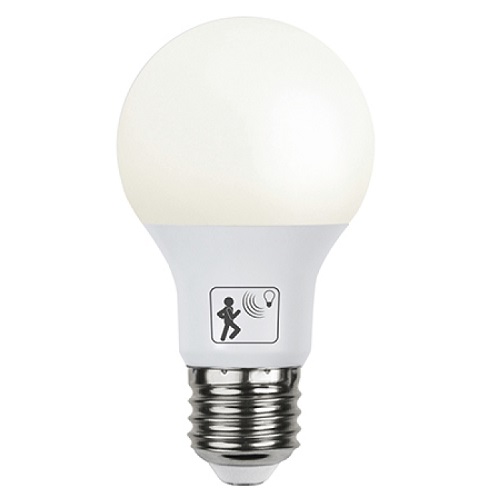 LED-LAMPA E27 A60 SENSOR OPAQUE, 8,8W (60W) 2700K, skymnings/rörelsesensor