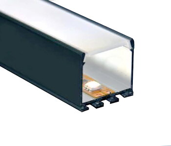 Aluminiumprofil rymlig 26x24,5mm