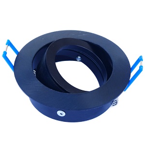 Downlight Ställbar Matt Svart Håltagn 73 mm