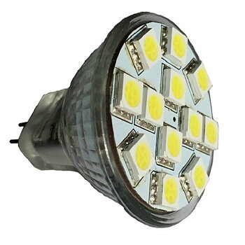 LED MR11 2,8W 12 SMD 5500K Dimbar