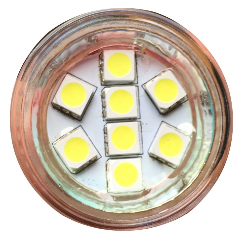 LED MR11 2W 8 SMD 5500K Dimbar - 2