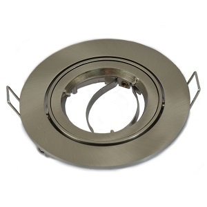 Downlight Ställbar Blank Satin Håltagn 80 mm 