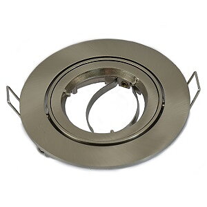 Downlight Ställbar Blank Satin Håltagn 80 mm 
