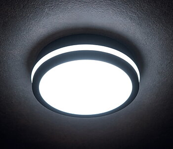 KANLUX Plafond BENO IP65 12-18W CCT Rund grafit Sensor