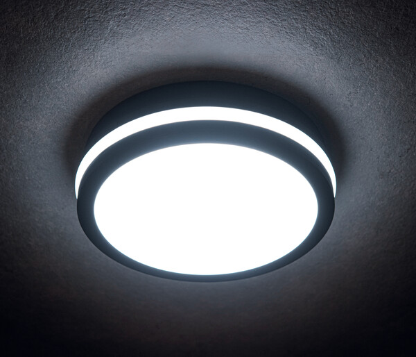 KANLUX Plafond BENO IP65 24-30W CCT Rund grafit Sensor - 5