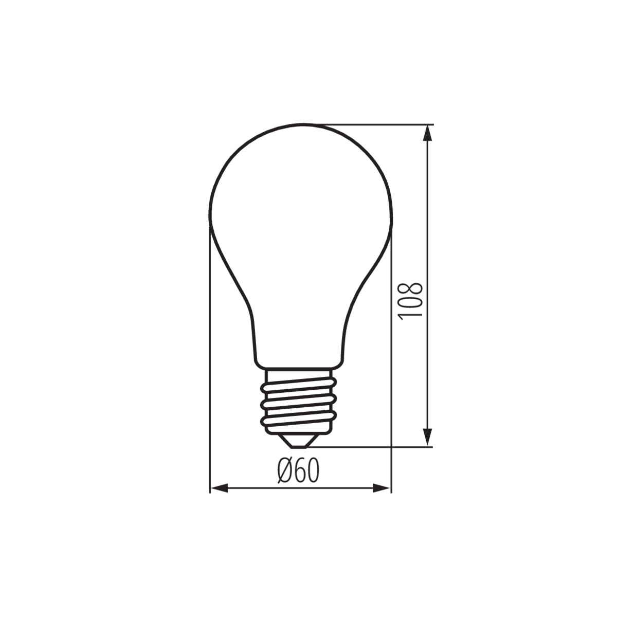 KANLUX XLED E27 Normal Klar 11W (100W) 2700K Dimbar - 3