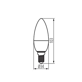 KANLUX LED E14 Kron 5,9W (60W) 2700K