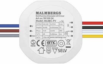 MALMBERGS MD LED driver 2-8W 350mA Push/1-10V dim
