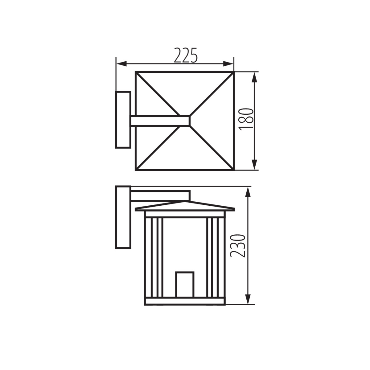 KANLUX SELTO Fasadarmatur 23cm E27  - 3