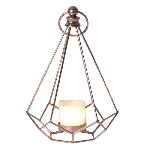 STAR TRADING Edge lykta 24cm Koppar