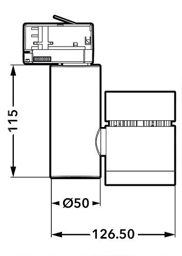 Track-LED 15W 3000K Vit - 4